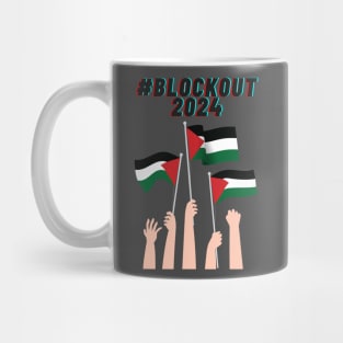 #blockout2024 blockout free palestine all eyes on rafa Mug